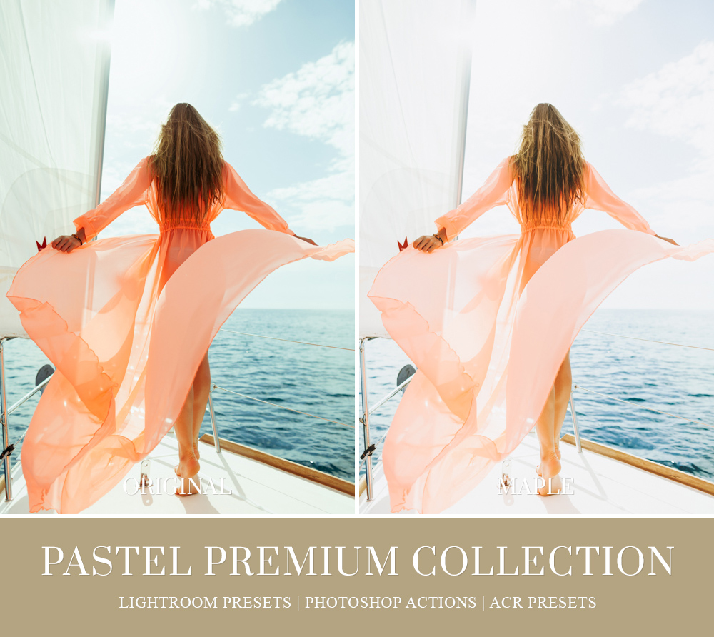modern pastel effect for Lightroom