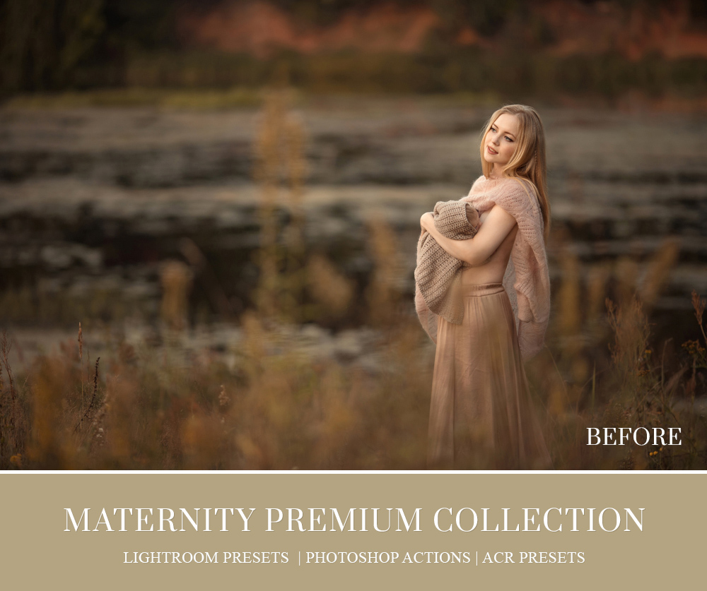 Family maternity sessions editing in camera RAW