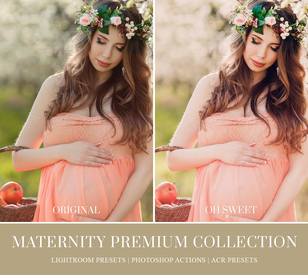 Outdoor maternity photography lightroom presets