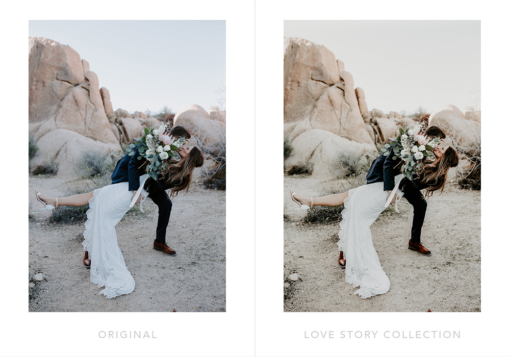 Elopement photography photoshop actions for photographers