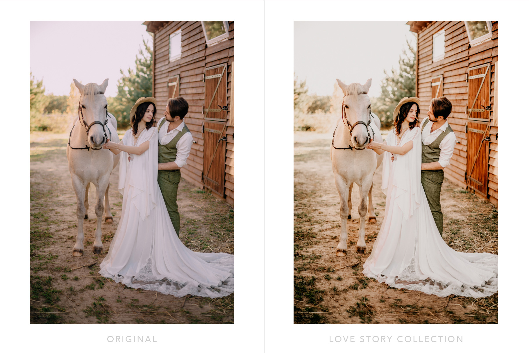 Fine art destination wedding presets for lightroom