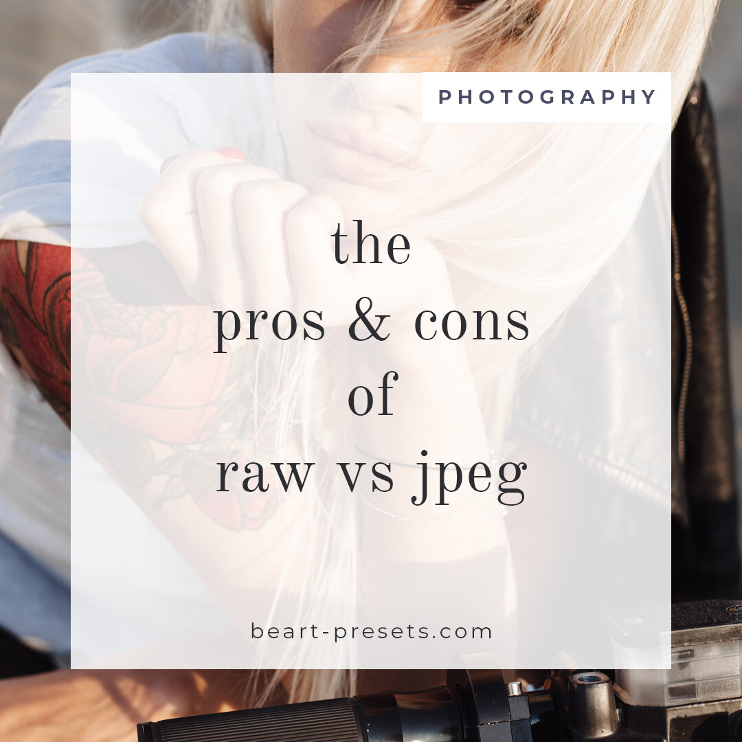 The pros and cons of RAW vs. JPEG