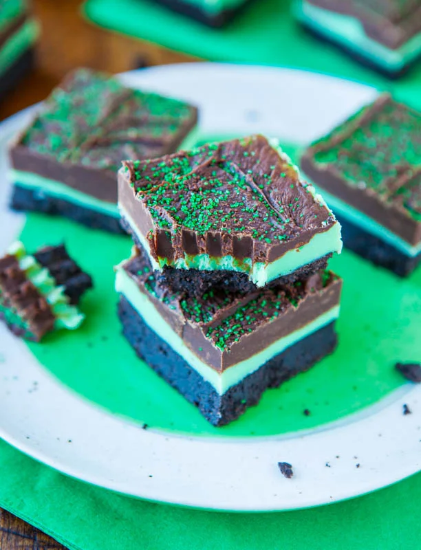 Mint and Chocolate Fudge Oreo Bars Recipe