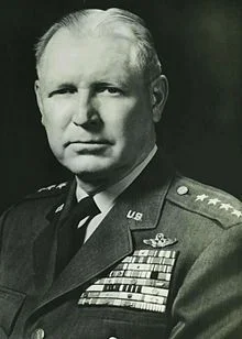 General Otto Weyland, commander of the XIX Tactical Air Command during World War II, and later commander of the Far East Asia Air Forces during the Korean War and commander of the Tactical Air Command during the post war years.