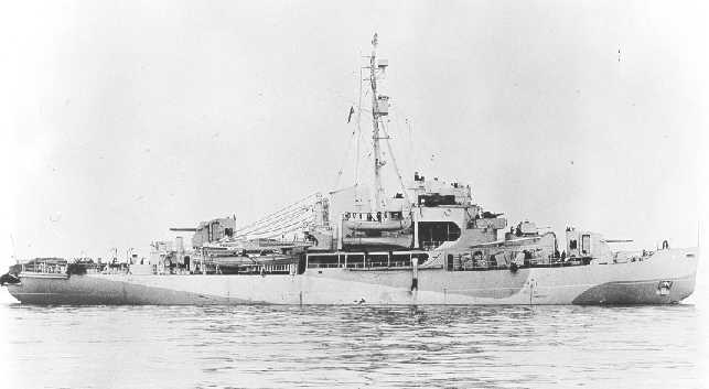 Another view of the USCGC Eastwind in her wartime configuration. Source: US Coast Guard.