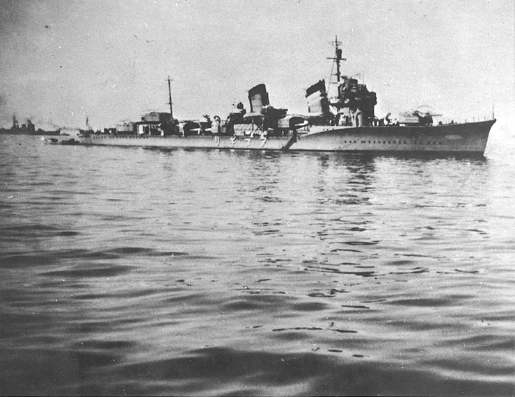 The Amagiri, the destroyer which was responsible for sinking future-President John F. Kennedy's PT-Boat. Amagiri was herself sunk the following year when she struck a mine. 