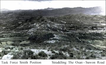 TF Smith's position as it appeared at the time of the Korean War. www.koreanwar.net
