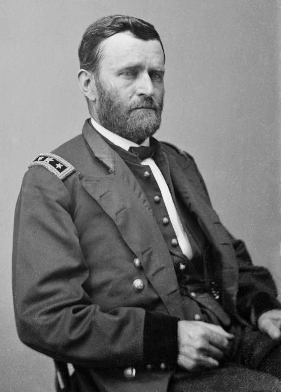 Ulysses S. Grant, pictured here as a Lieutenant General, was just a Brigadier General at the time of his campaign against Forts Henry and Donelson, and was in overall command of the Union force in Tennessee. Source: public domain.