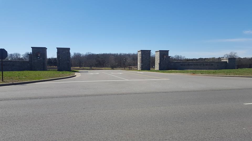 The entrance to Stones River National Battlefield.