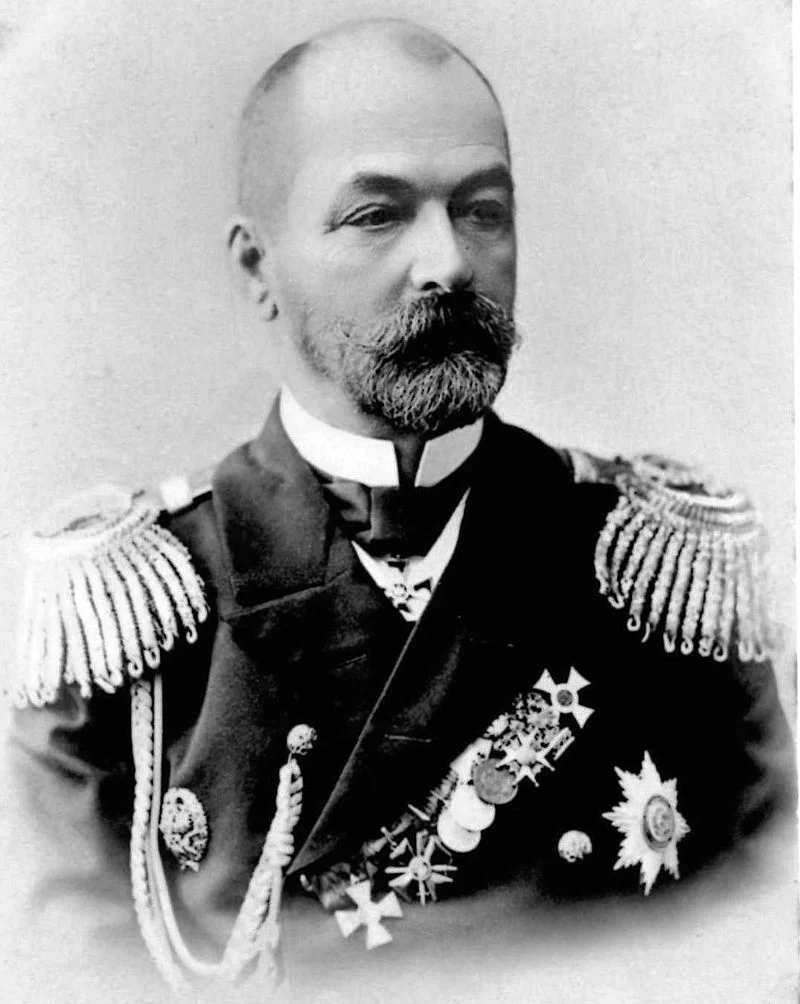 The commander of the Russian fleet at the Battle of Tsushima, Admiral Zinovy Rozhestvensky. Born on November 11, 1848 in St. Petersburg, Russia, Rozhestvensky also joined the navy at an early age. He saw action during the Russo-Turkish War (1877-187…