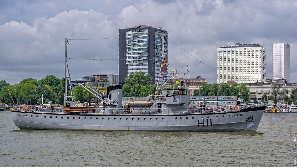 The MLV Castor was one of several ships used to portray a number of minesweepers in the film. Photo source: Wikipedia.