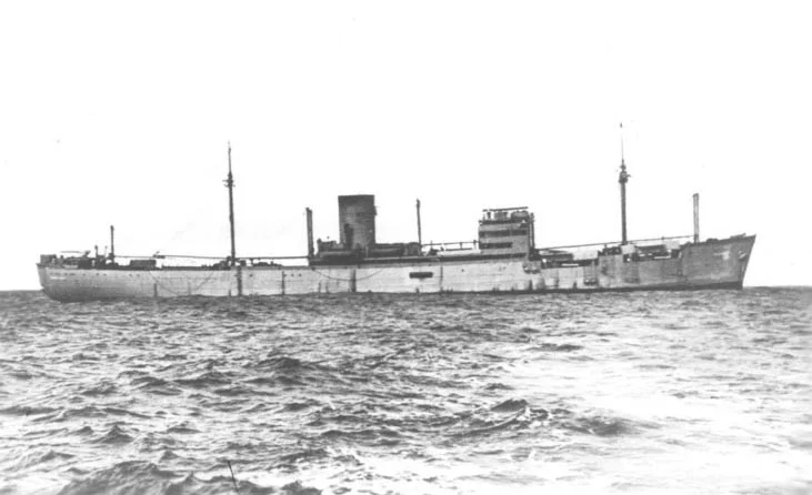 The Atlantis, one of the two most successful German raiders. After over a year and a half at sea, the Atlantis was finally sunk on November 22, 1941. Photo source: Wikipedia.