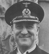 Captain Berhard Rogge, the commander of the Atlantis. Rogge began his service in the navy during the First World War. After surviving the sinking of the Atlantis, Rogge spent the rest of the war as a POW. Rogge was commended for his excellent treatment of prisoners he captured while commanding the Atlantis. After the war, Rogge served in the West German Navy, reaching the rank of Rear Admiral. He died in 1982. Photo source: bismarck-class.dk.