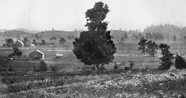 This is the view which would have appeared to Union defenders in 1864. The Confederates had to march across open terrain for nearly two miles before finally coming up to the Union line. Photo: Warfare History Network.