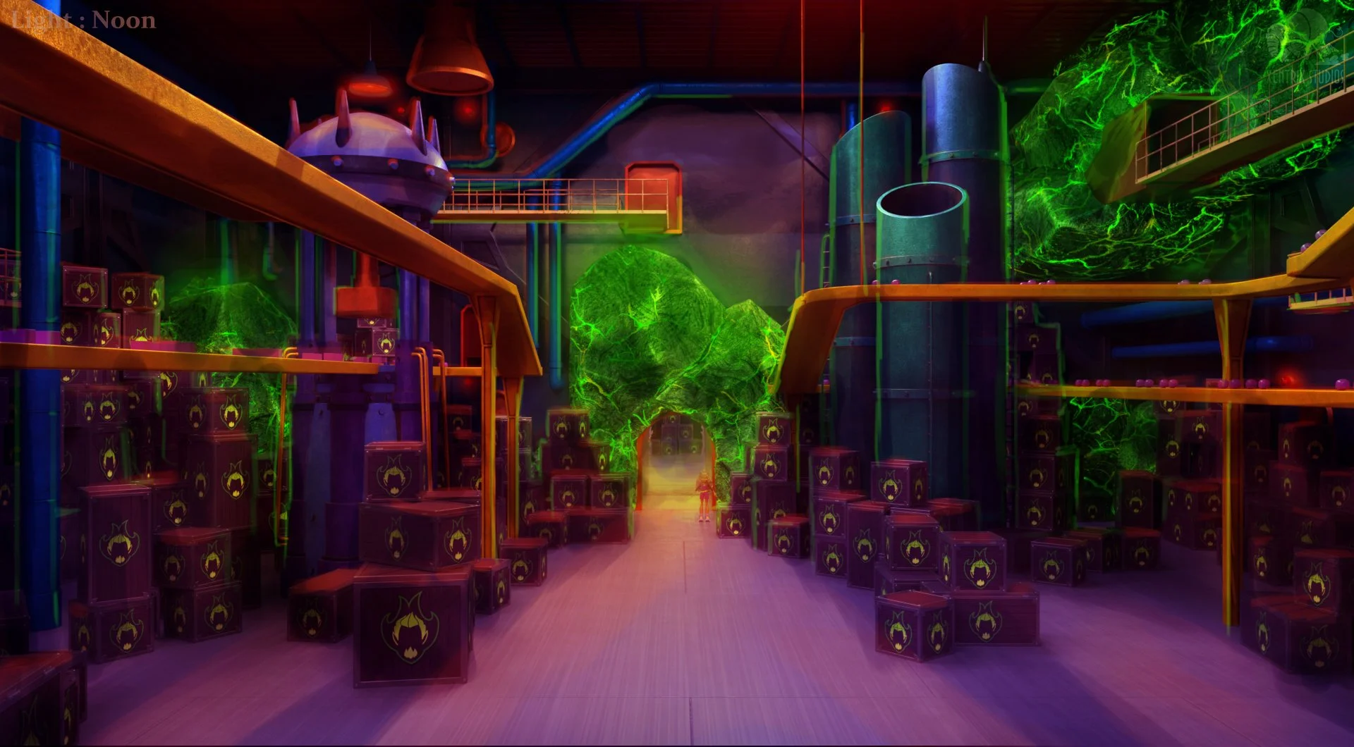 Lighting key paintover done by me on CG render