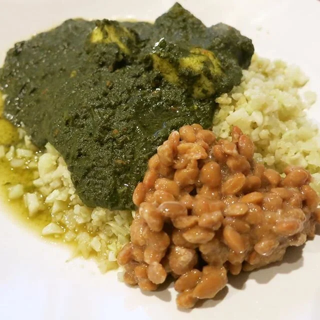 Happy Valentine&rsquo;s Day!! ❤️❤️❤️ Having some sushi tonight but just wanted to share with you guys what I made from scratch last night for the first time! Saag Paneer! 😁 It was pretty darn good- super fresh and I made it spicy with some chilis. L