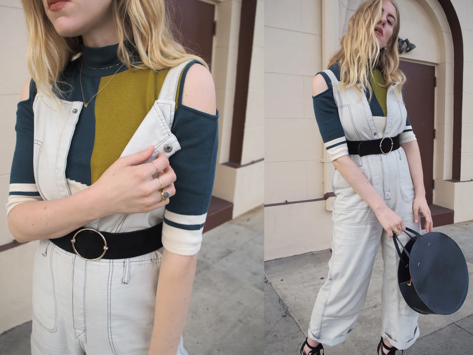 A Modern Take on Layering Overalls with Ankura