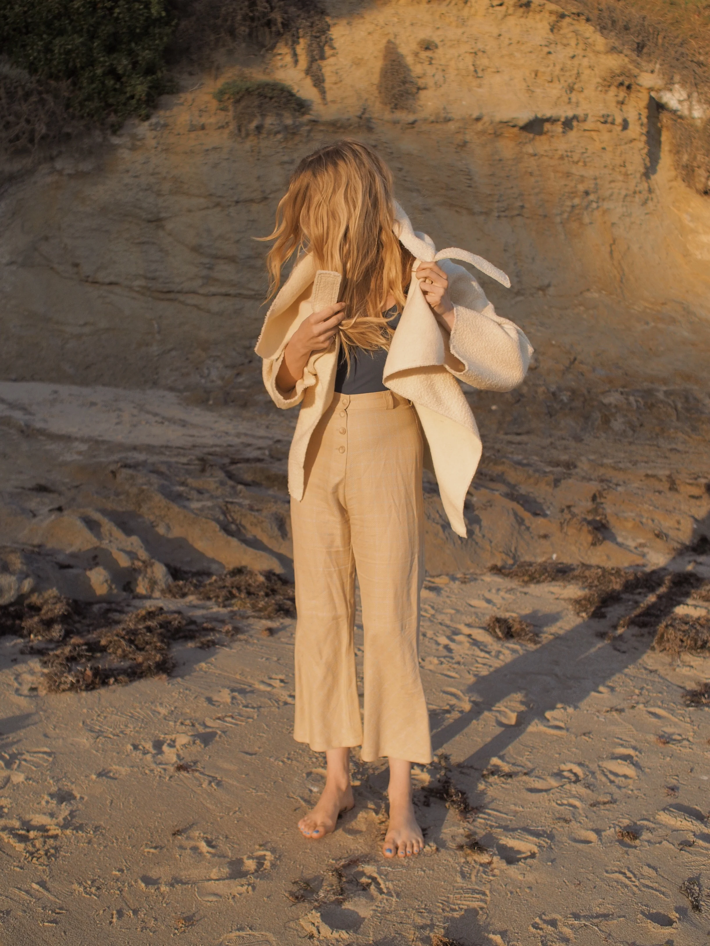 Beach Evening with K M by LANGE