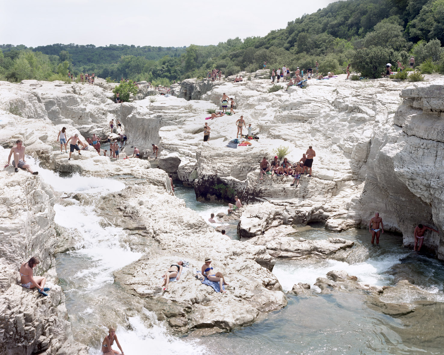 Maxime Delvaux, Sautadais Falls / France, 2012, photo on German etching paper, courtesy of the artist.