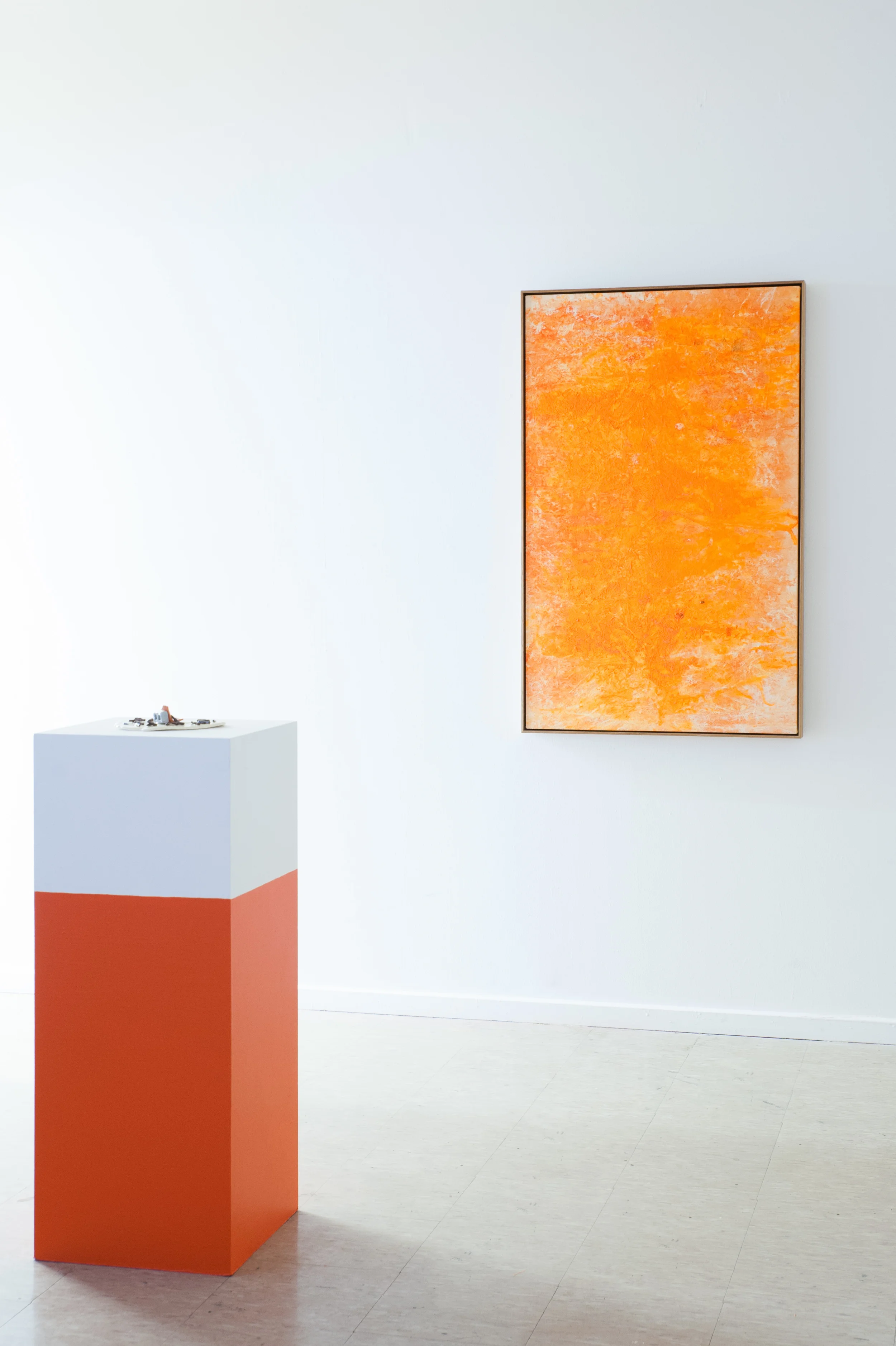 Leisure , 2015, installation view feat Chris Dolman and Henry Jock Walker (L-R), Fontanelle, photography by Lara Merrington.