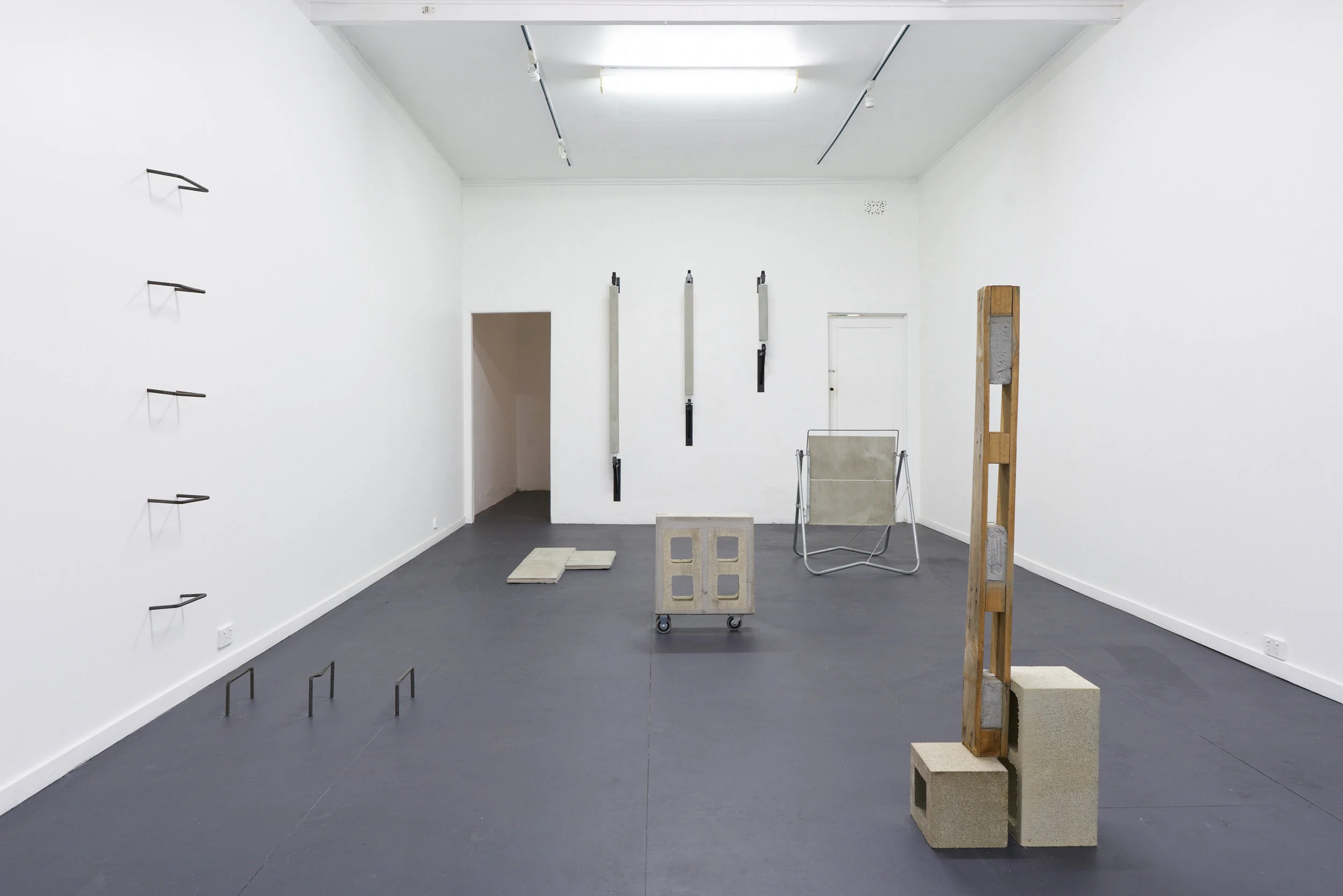 Eleanor Amor, Substructures , installation view, FELTspace, Adelaide, 2018. Photo by Christopher Arblaster.