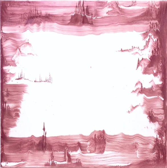 Bernard Frize, Equivilant (5), 1990, acrylic and resin on canvas, 119 x 119cm. Courtesy the artist and Simon Lee Gallery.