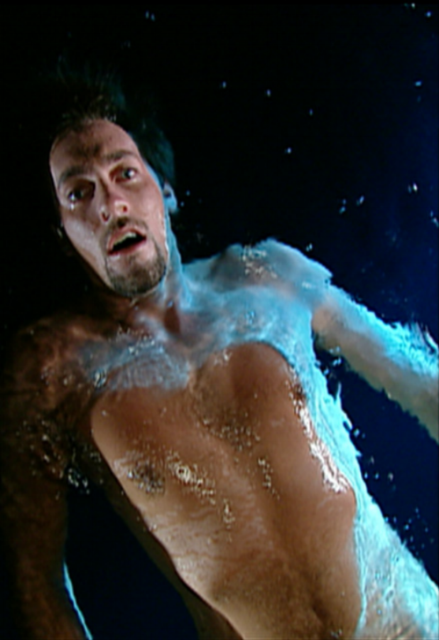 Bill Viola, The Messenger , 1996, video/sound installation, performance by Chad Walker, photography by Kira Perov, courtesy of the artist and the Adelaide Festival.