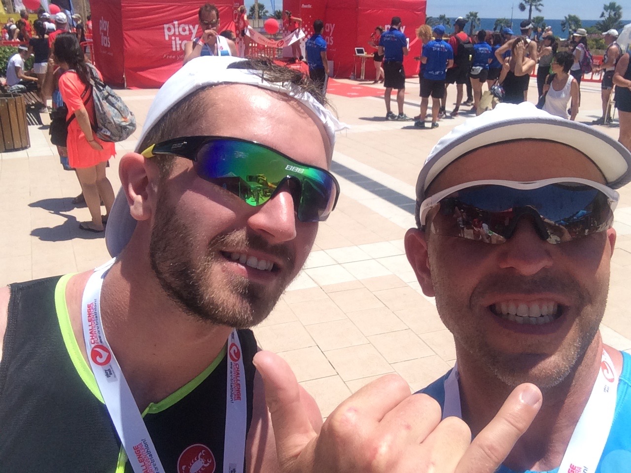The obligatory post finish selfie