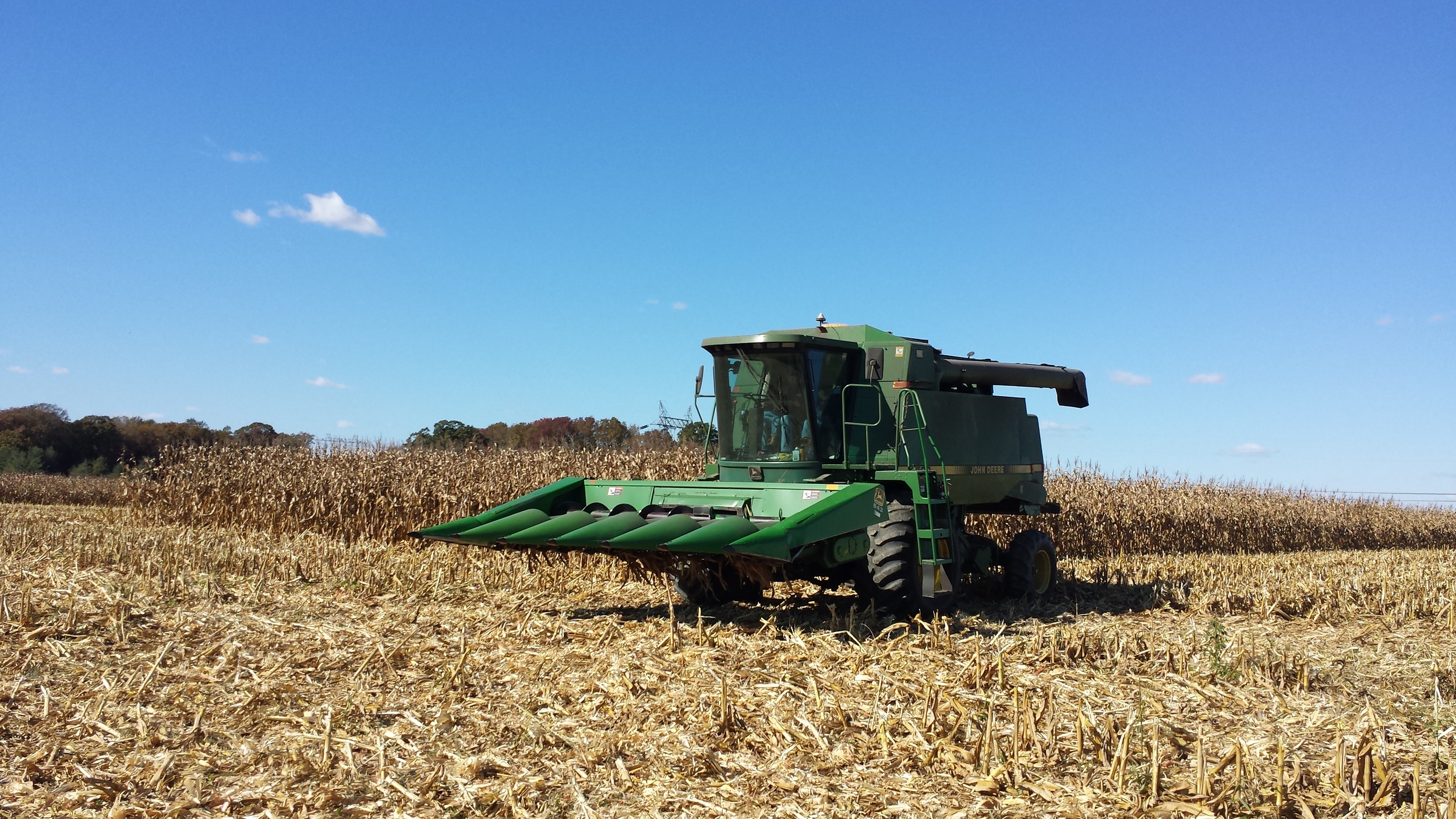  Combining corn 2014 