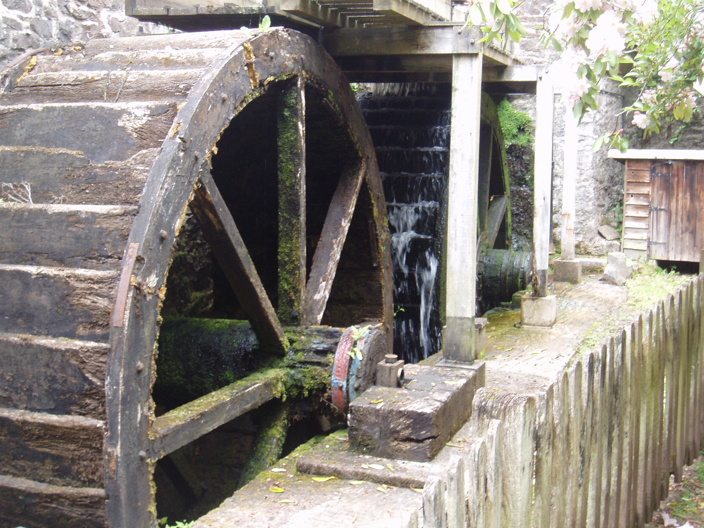 Heritage surveys, listed water wheel