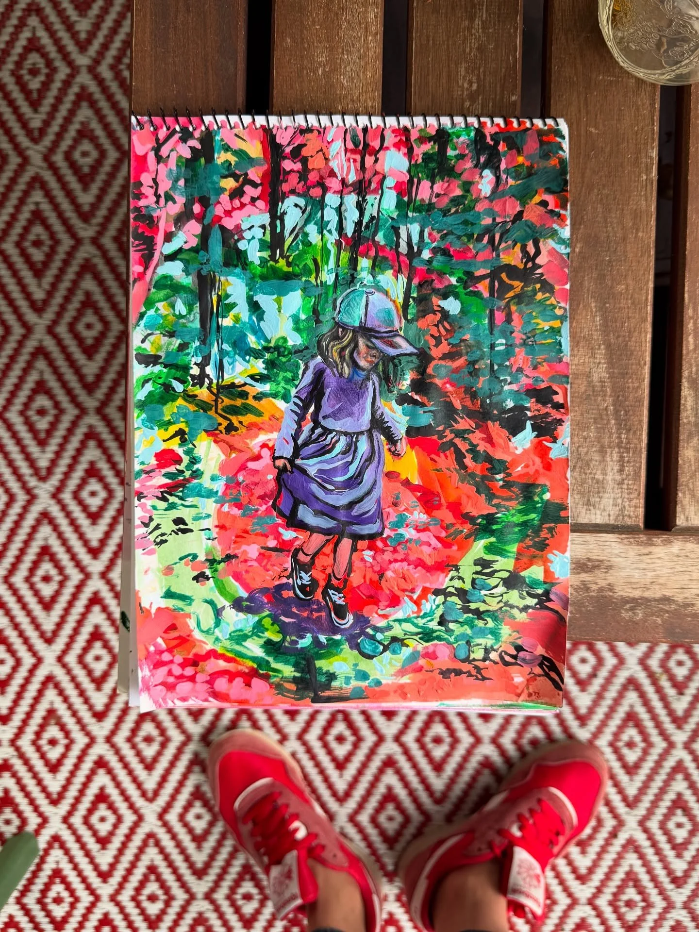 100/100 I have been putting off posting my last day. Mostly because I leaned into sketching the last two weeks and I don&rsquo;t want to share them all. I finished a fun mural in a clients home last Friday and it felt like a nice way to end this 100 