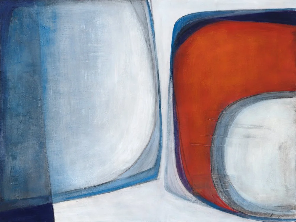 Layers in Blue and Red