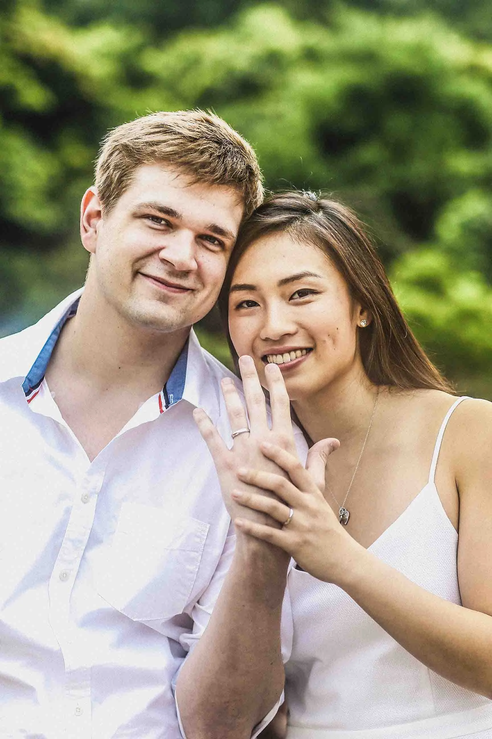 Engagement Portrait of Tyler Holland and Charlotte Chang