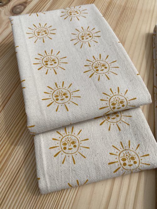 Butterfly Organic Cotton and Linen Kitchen Towel