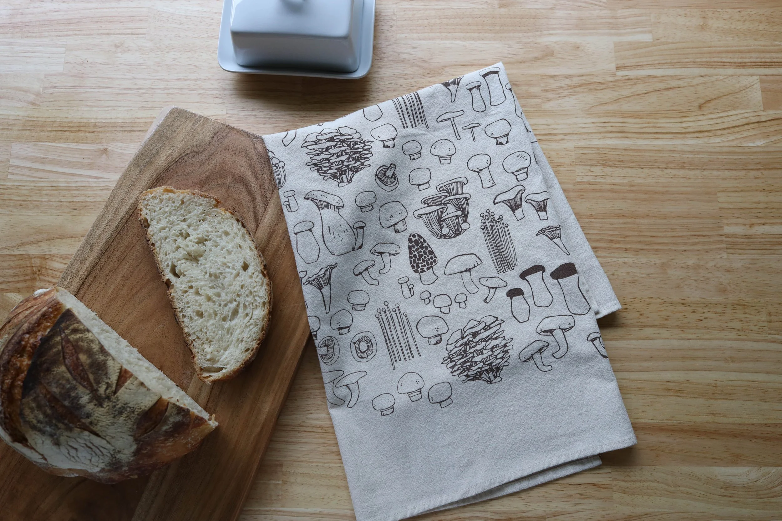 Kitchen Towel, Mushrooms