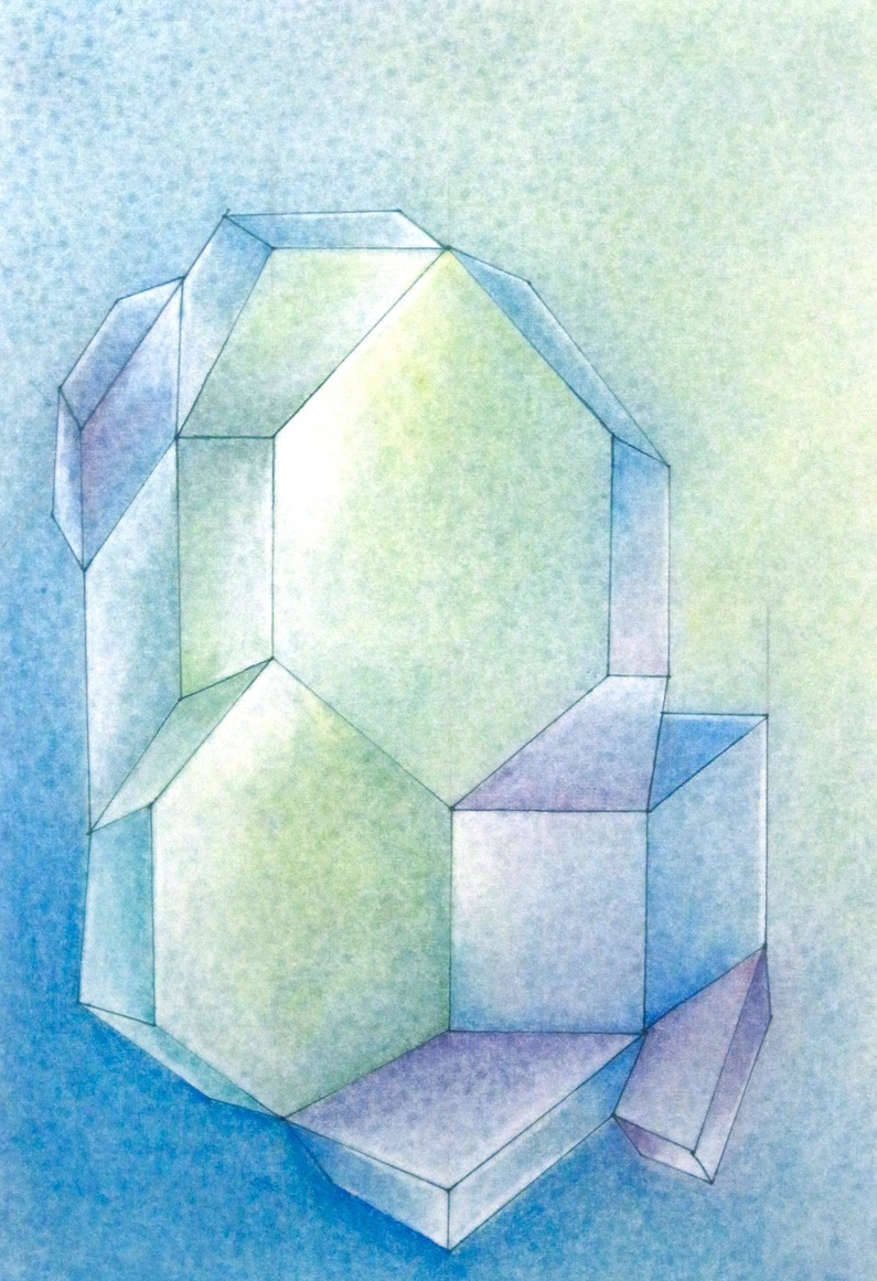 unafraid of the dark, 2014 / pencil, ink and chalk on paper / 18 x 12 inches