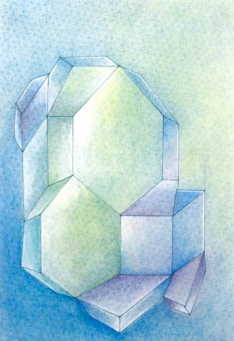 unafraid of the dark, 2014 / pencil, ink and chalk on paper / 18 x 12 inches