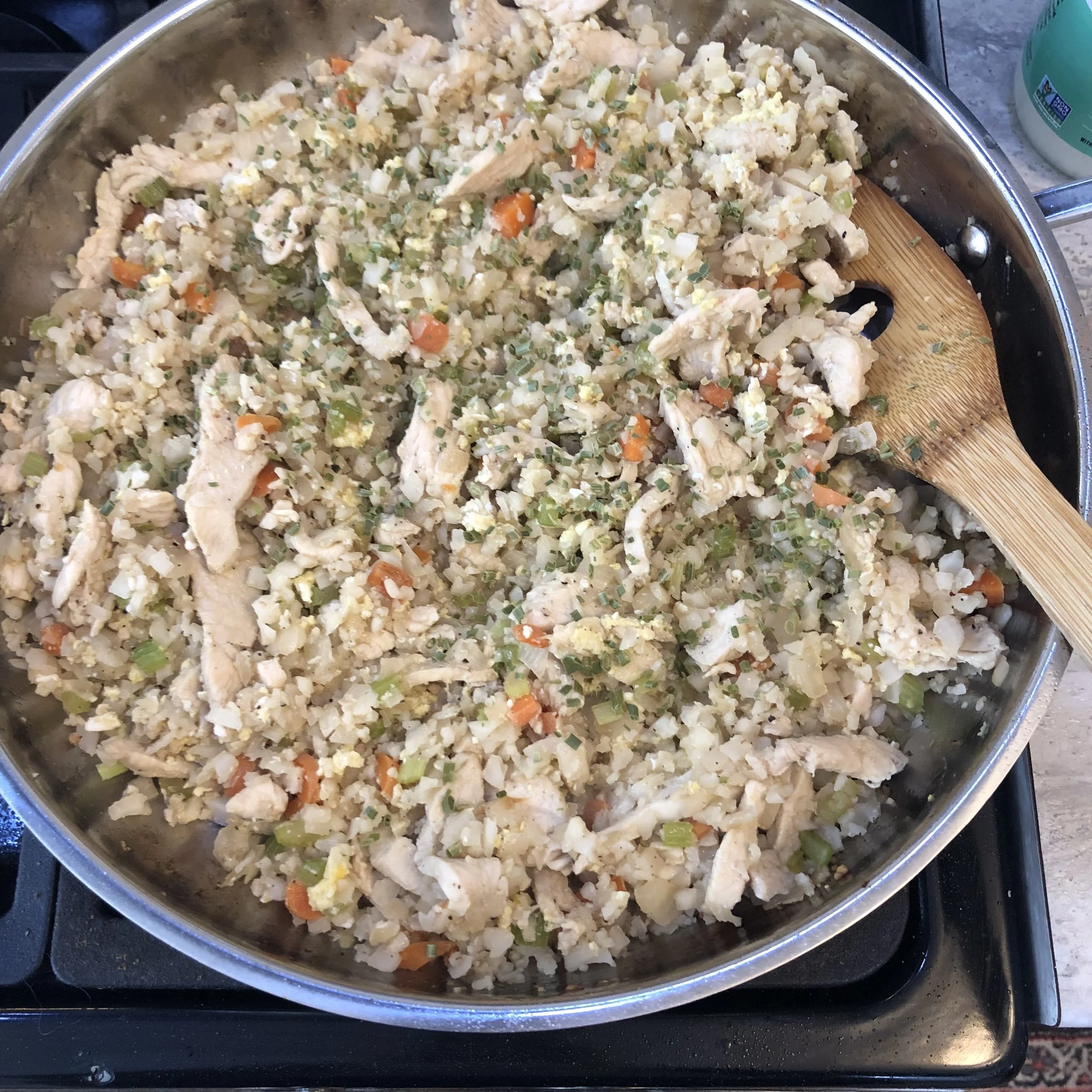 This is the finish product and the chives really add some depth to this, I highly recommend garnishing with it.
