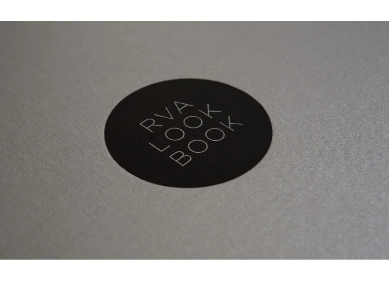 RVA Look Book cover foil stamp