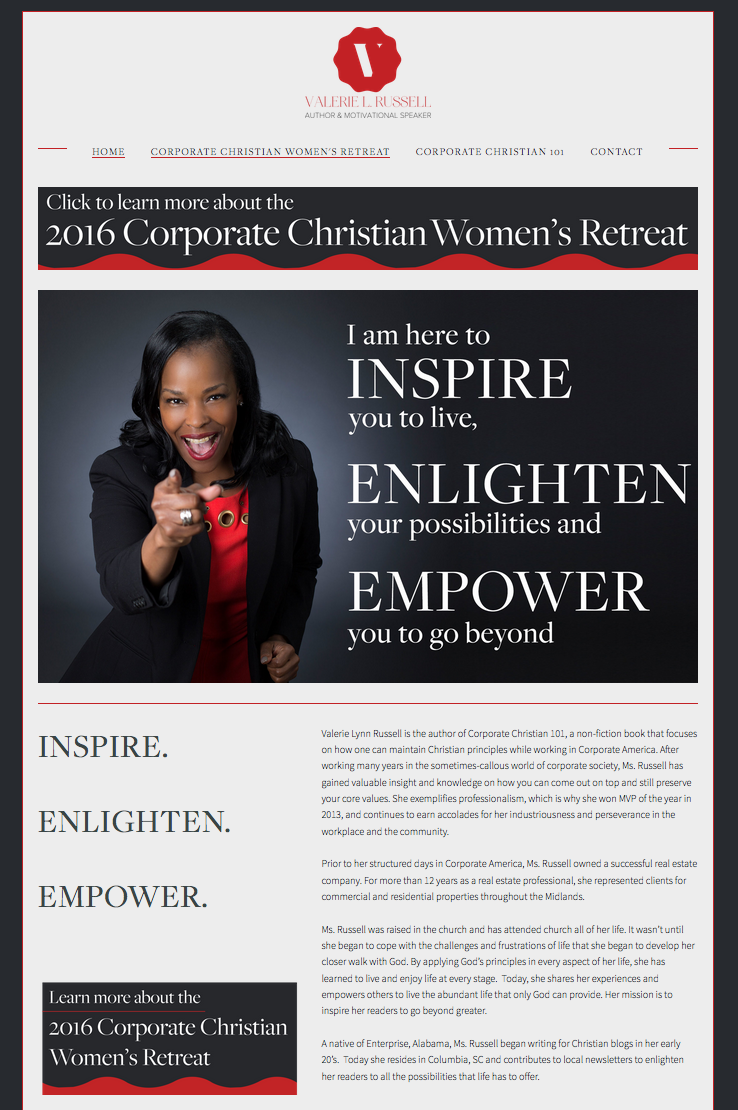 Valerie Russell- Author &amp; Motivational Speaker