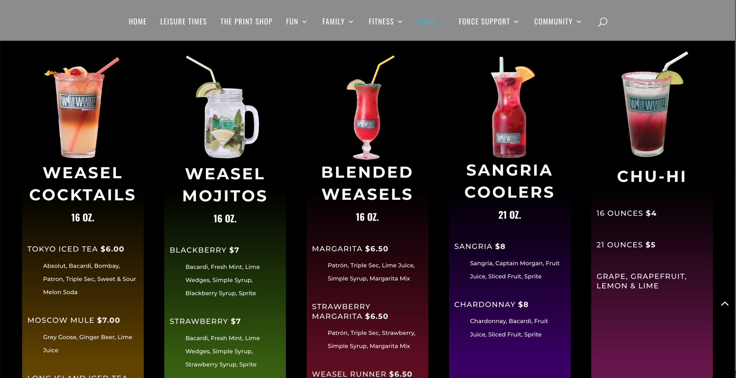 35FSS.com Restaurant Menu