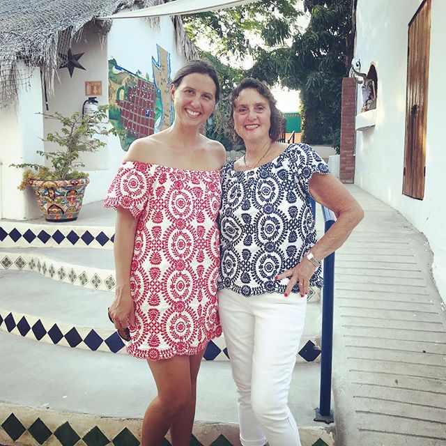 When your mom does your shopping and you show up to go to dinner together wearing the same thing #mommalove #matchymatchy #neverlookedbetter #notembarrassed #wearingwithpride #labohemiabaja #alwaysanadventure #theroadlesstraveled #comestaywithus