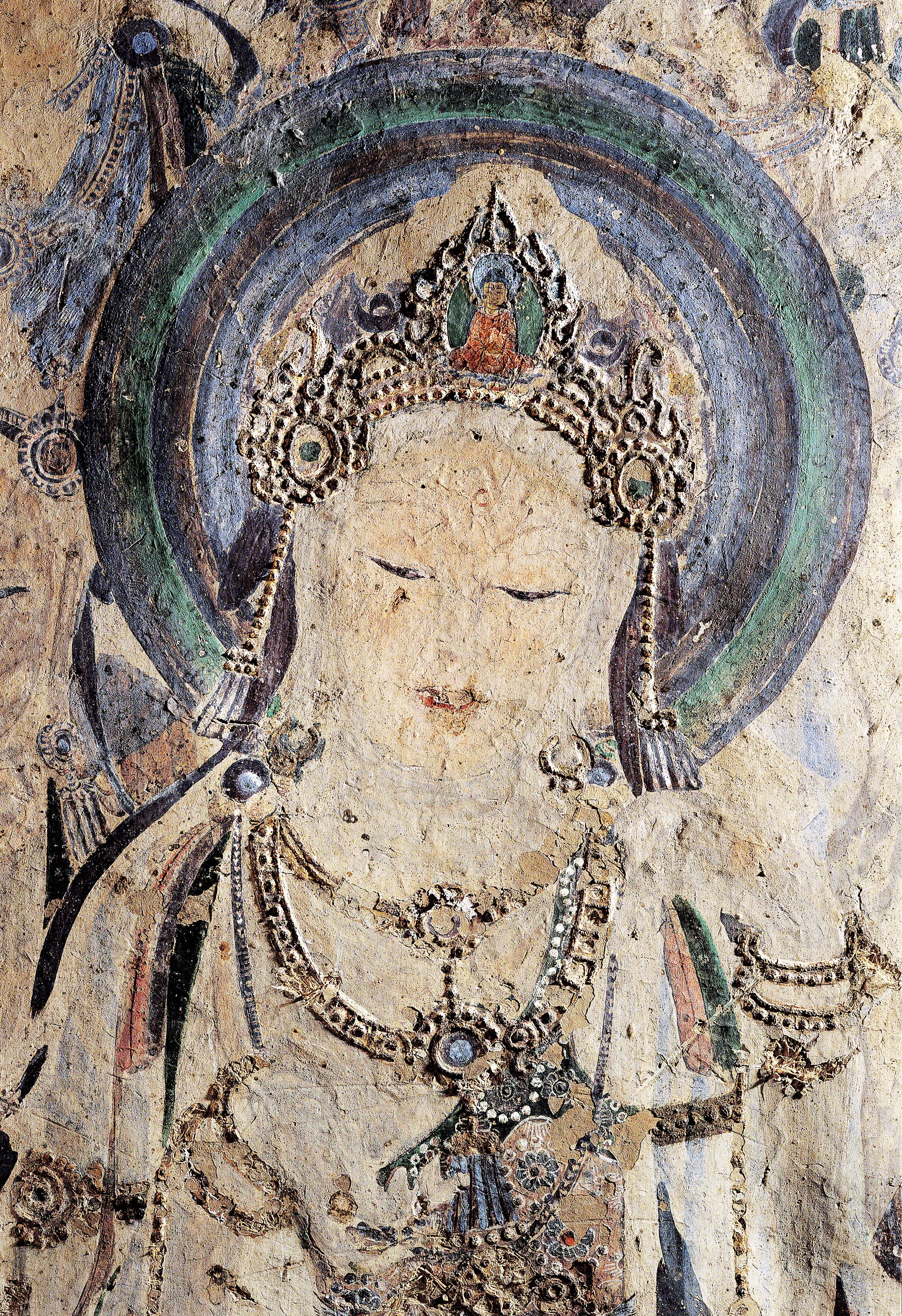 Guanyin, also known as the Bodhisattva Avalokitesvara, or “The Perceiver of Sounds.” Mogao Cave 57 at Dunhuang, China. Photo courtesy of the Dunhuang Academy .