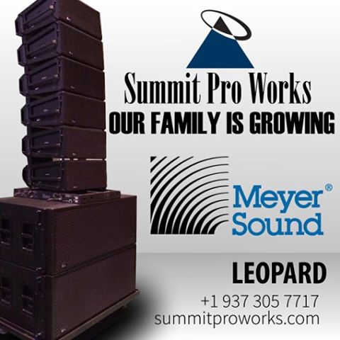 The Summit Pro Works family is growing. We continuously add to our line of sound gear. Visit us at www.summitproworks.com. Secure Summit Pro Works to run sound at your event.