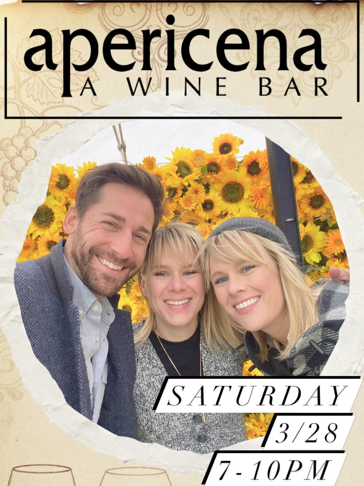 Looking forward to a full band setup at @apericenawine this Saturday from 7-10! Stop in and say hi if you&rsquo;re free! 😎🎶🪘🎸