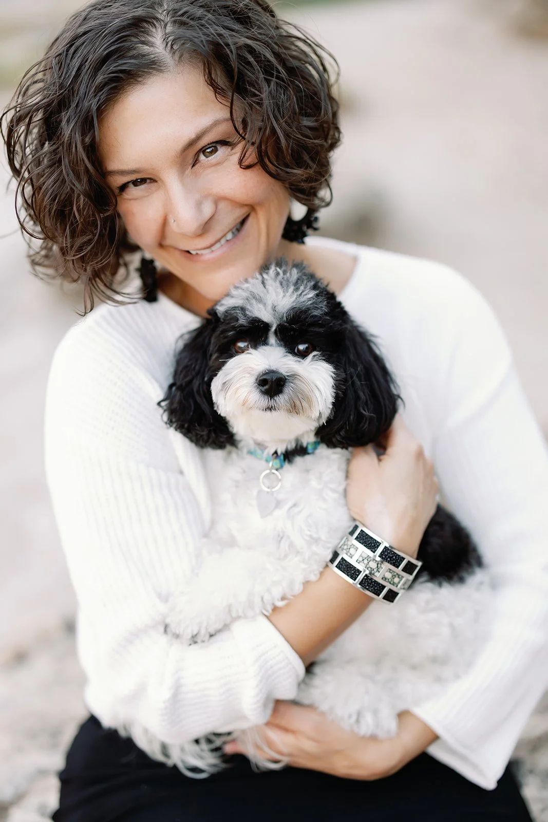 DR. RITA CASTRIOTTA AND COCO, THE THERAPY DOG