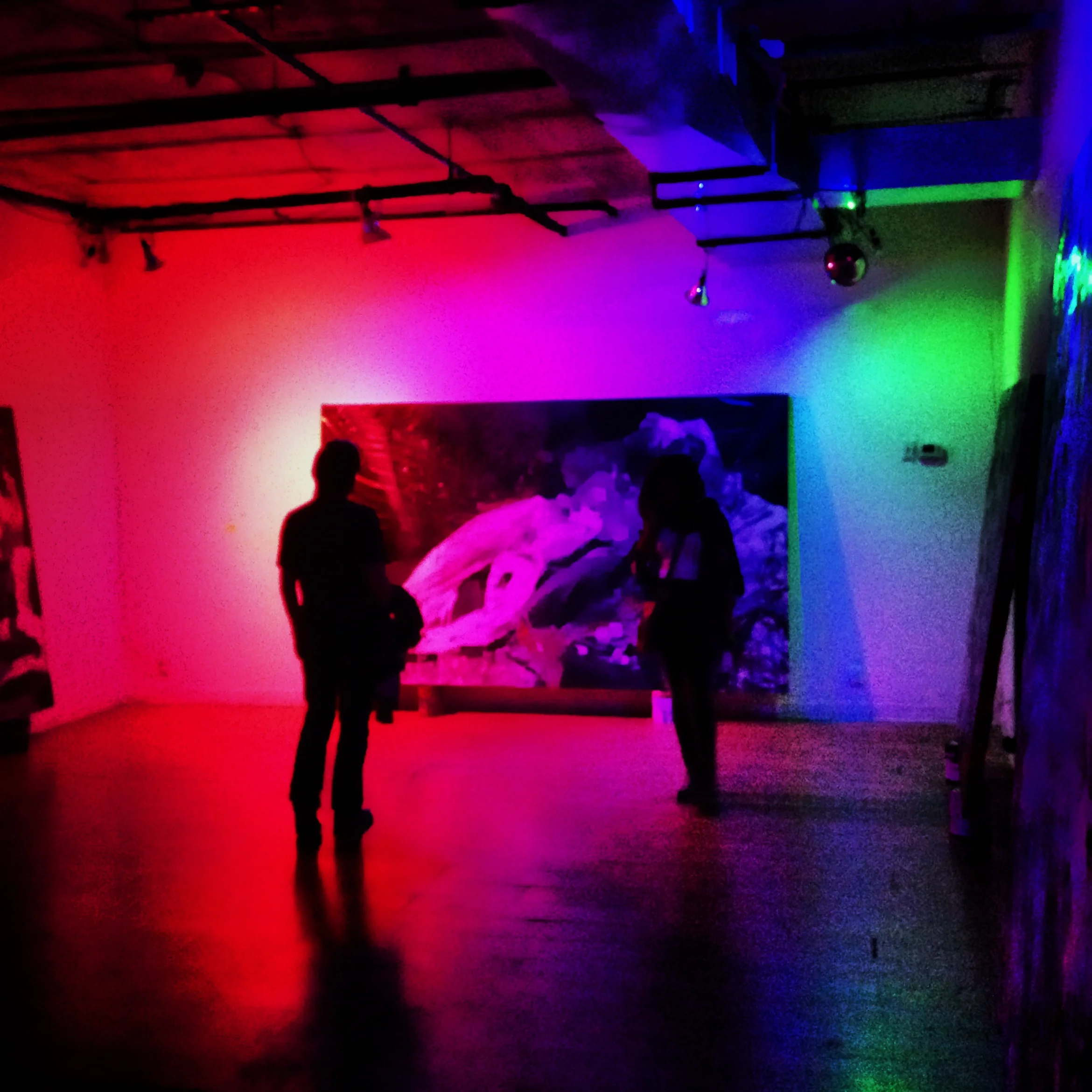  Night gallery at Freecandy Creative Space.&nbsp; 