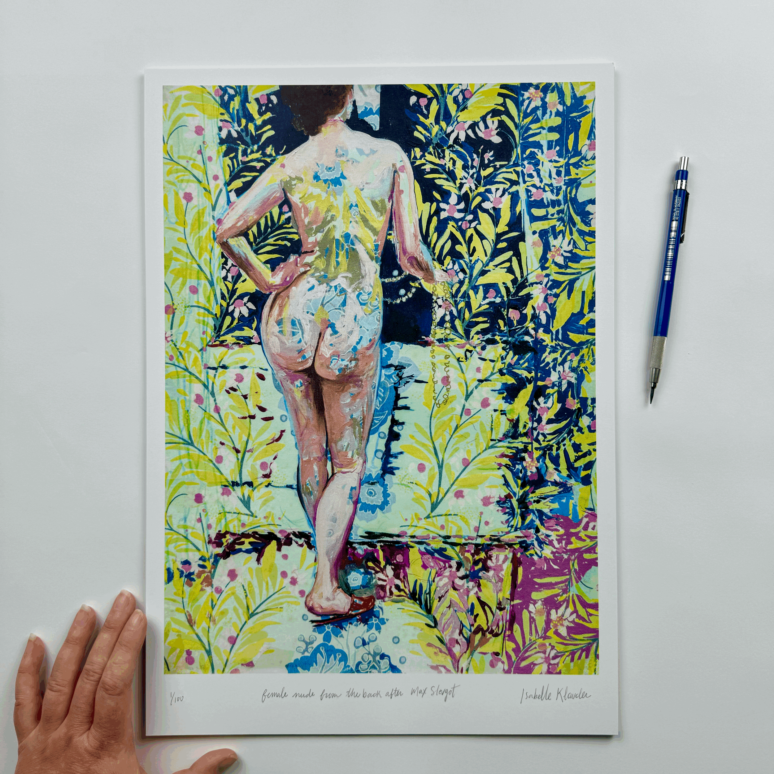 FEMALE NUDE FROM THE BACK AFTER MAX SLEVOGT