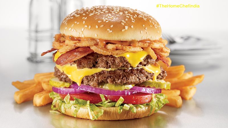 They can eat the fries, but not the burger. Image by the Home Chef India.