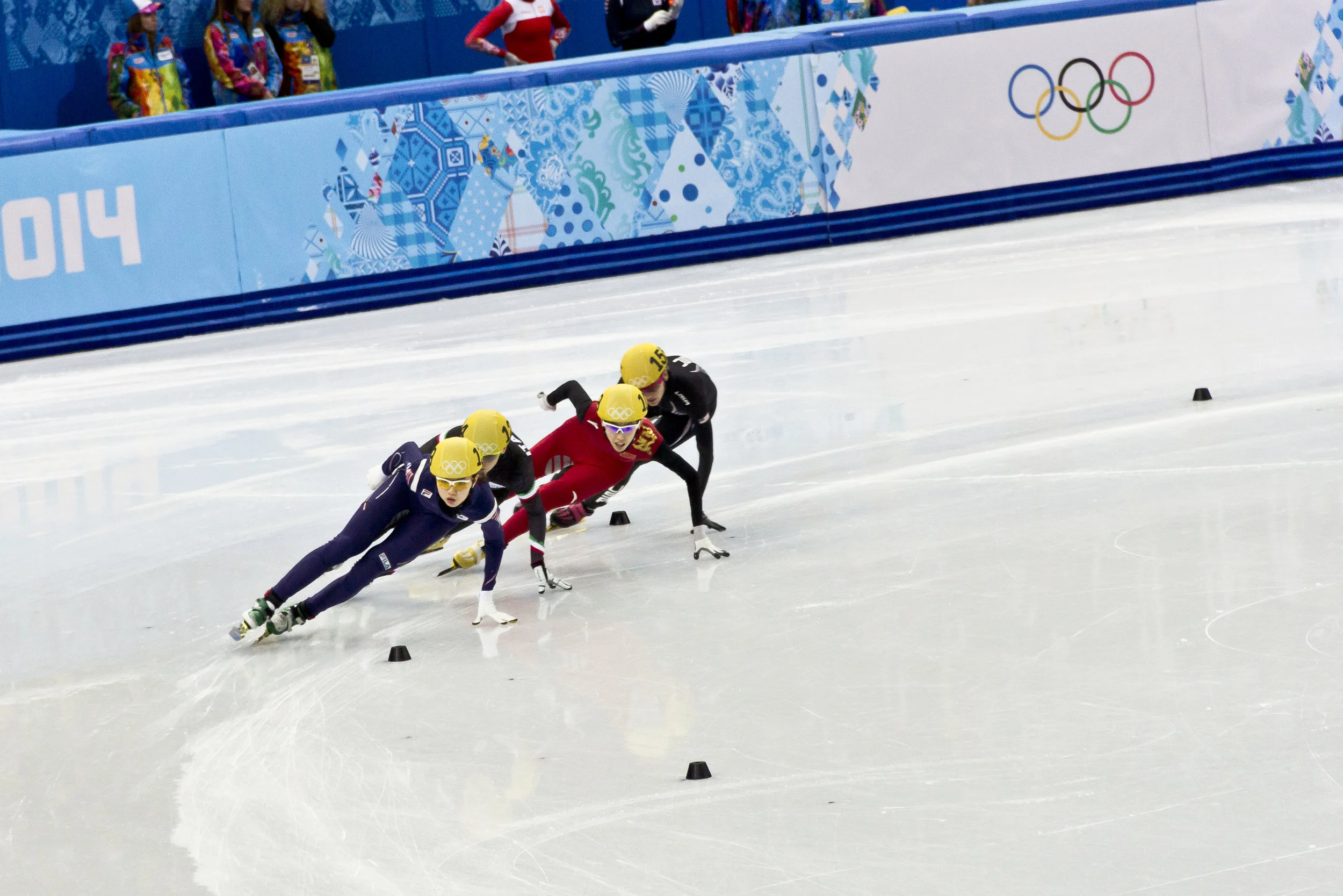 Women's short track speed skating at the 2014 Winter Olympics. Image by Pawel Maryanov.